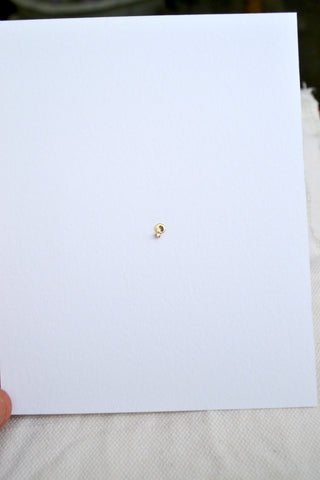 Small Disc Stud with Diamonds