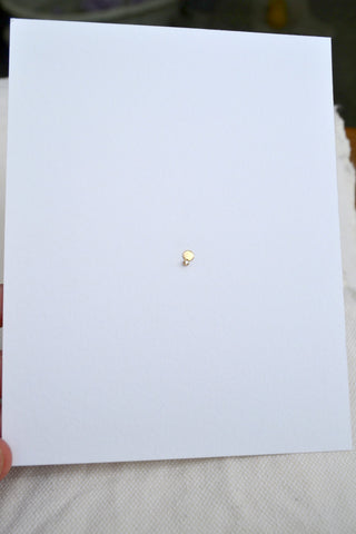 Small Disc Stud with Diamonds