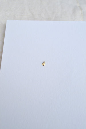 Small Disc Stud with Diamonds