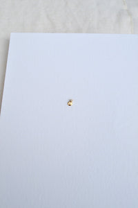 Small Disc Stud with Diamonds