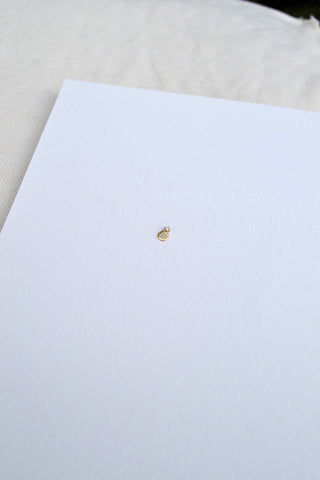 Small Disc Stud with Diamonds