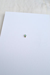 Large Opal Stud, Black Diamond