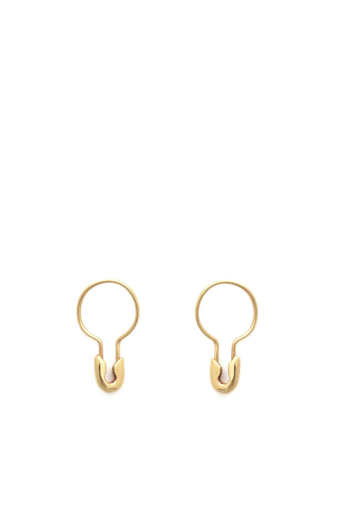 Safety pin discount hoop earrings
