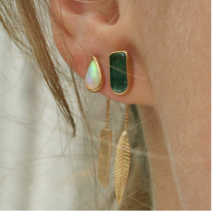 Let's Get Personal Opal Earring