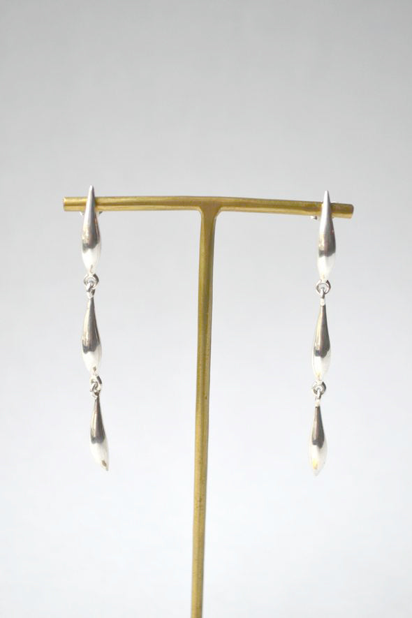 Silver Lor Triple Lean Earrings