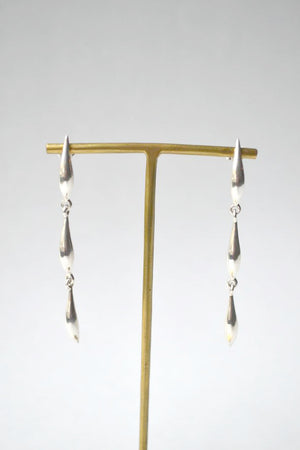 Silver Lor Triple Lean Earrings