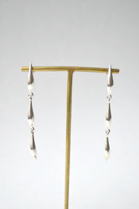 Silver Lor Triple Lean Earrings