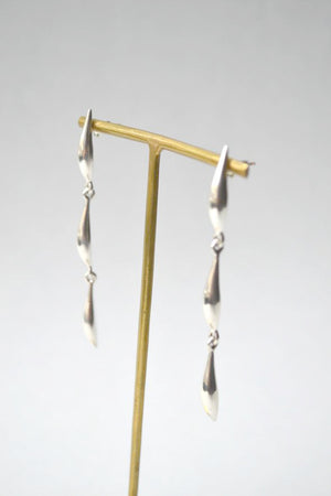 Silver Lor Triple Lean Earrings