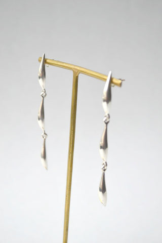 Silver Lor Triple Lean Earrings