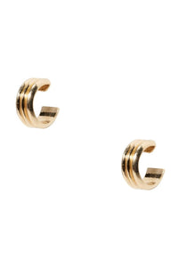 Wide Ripple Hoops
