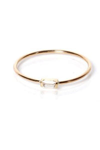 Horizontal Baguette Ring